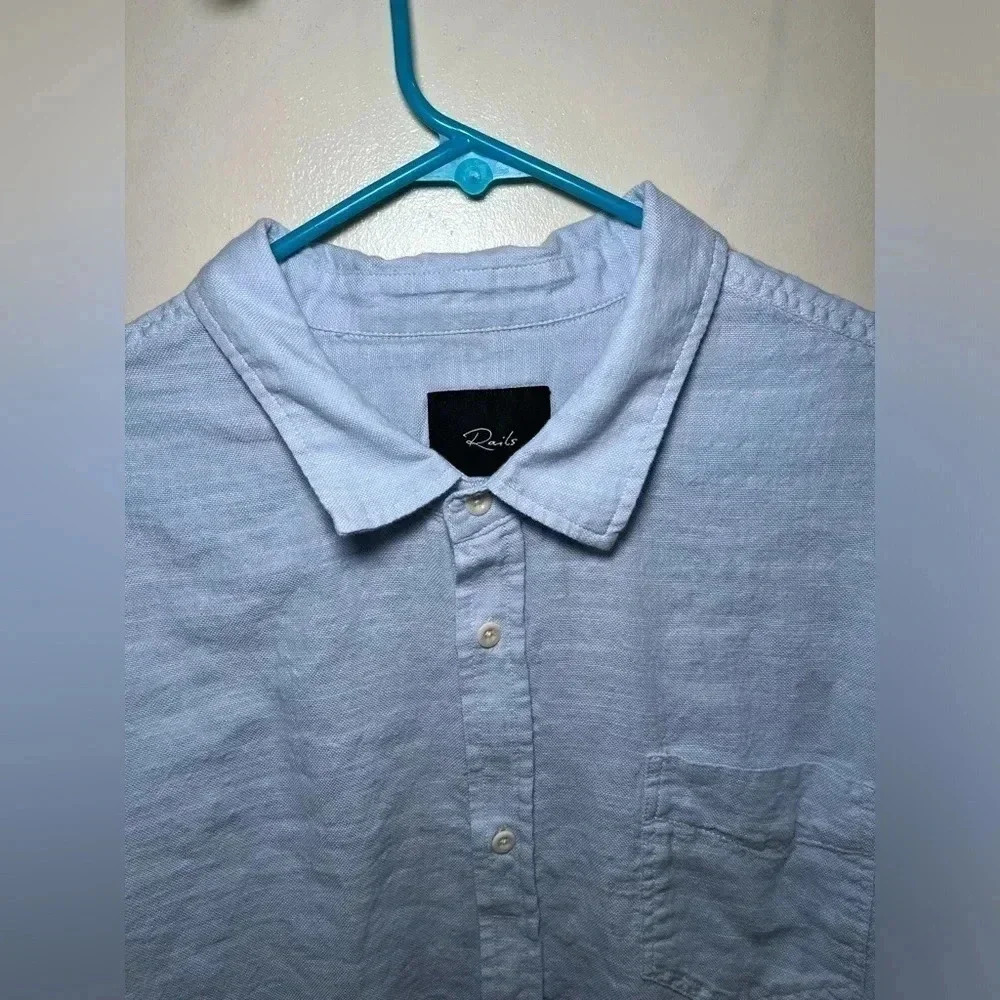 Rails Size Xxl Wyatt Light Blue Buttondown Long S… - image 6